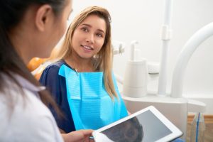 patient at the dentist